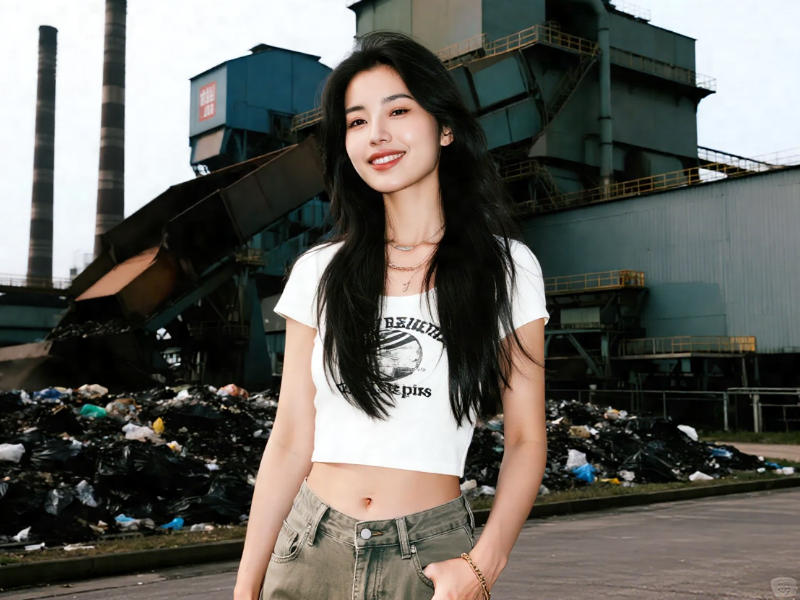 垃圾焚燒鍋爐煙現場圖